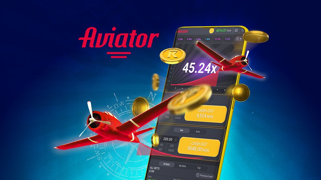 Interface do Aviator mostrando o avião e multiplicador